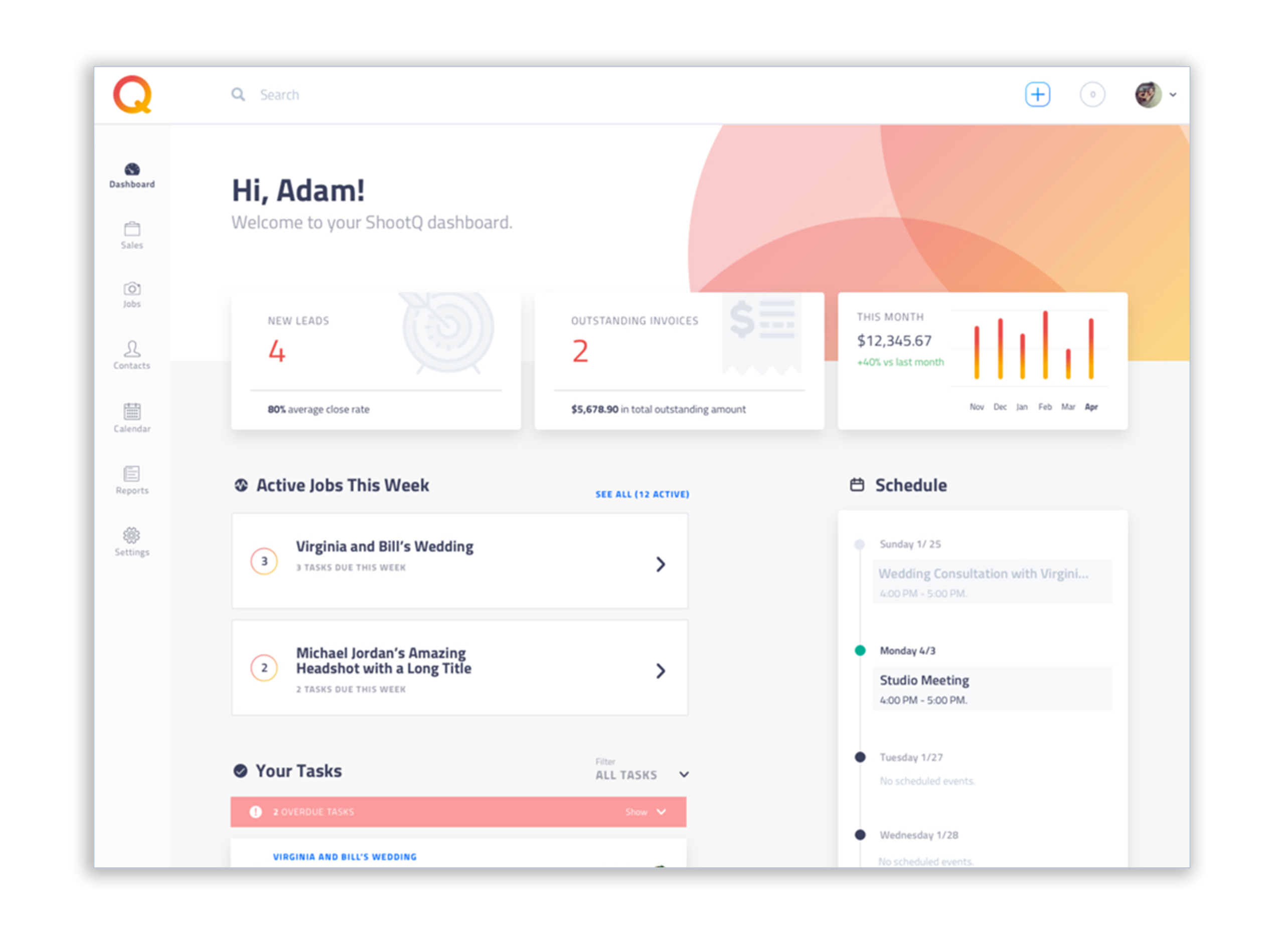All-in-one business management dashboard